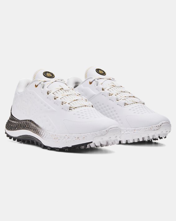 Men's Curry 1 Golf Shoes in White image number 3